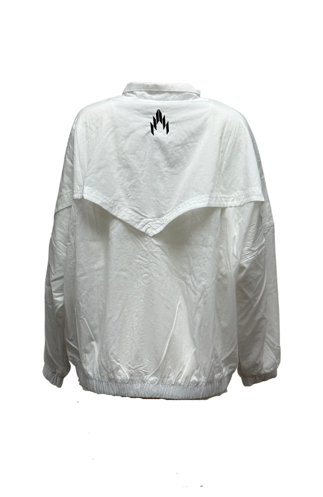 Nike black and white windbreaker online