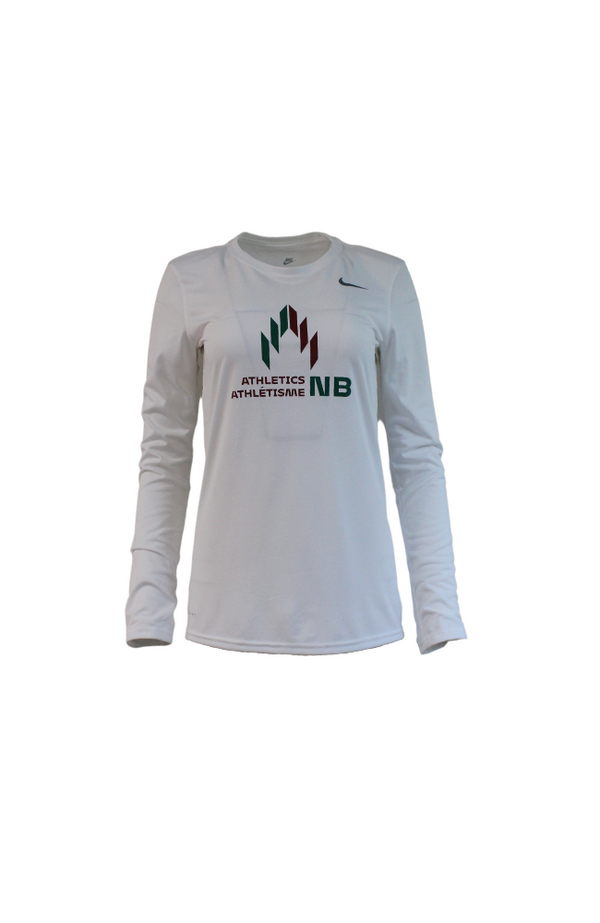 T-shirt à manches longues Nike Legend d’Athlétisme Nouveau-Brunswick pour femmes
