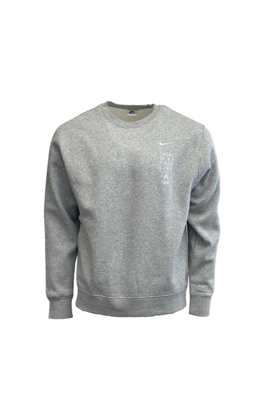 Nike club swoosh deals crew sweatshirt black