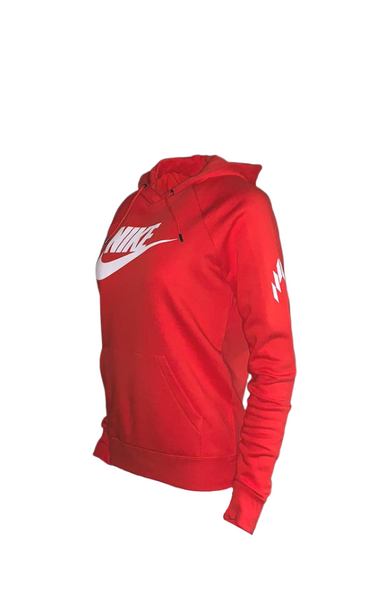 Nike red pullover hotsell hoodie women's