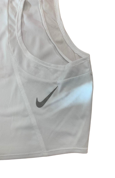 Nike Dri Fit Activewear Tank Top With Built In Sports Bra Gray Blue Size:XS