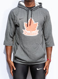 Men’s Vintage Athletics Canada Nike Flux 3/4 Sleeve Hoodie
