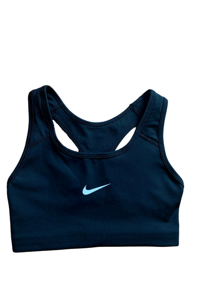 Nike Women's Victory Compression Sports Bra Small Navy Blue