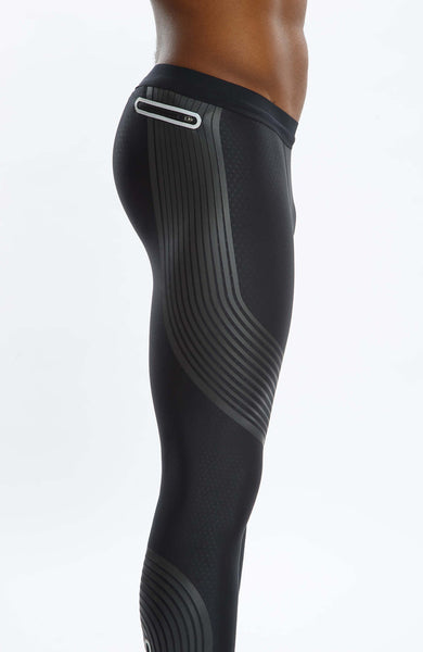 Mens Nike Pro Elite Sponsored Black Speed Tights Compression Pants Running S