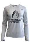 Women’s Nike Athlétisme Canada Legend Veneer Hooded Long Sleeve