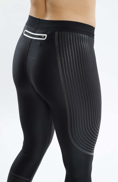 Nike Dri-Fit Power Speed Running Tights Womens XS Black Reflective Back  Pocket